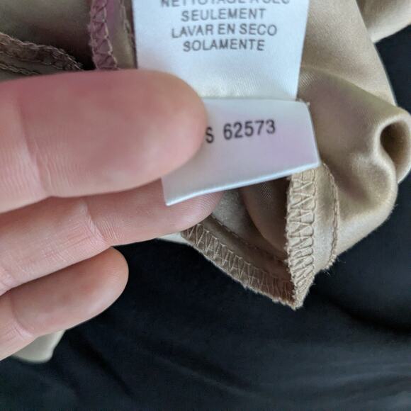 BCBG Maxi Dress Silk Gown 4 Black Tan Y2K  Whimsigoth Goth Sheer Witchy Halter - Picture 12 of 14